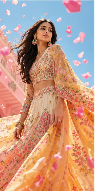 Contemporary South Asian fashion editorial